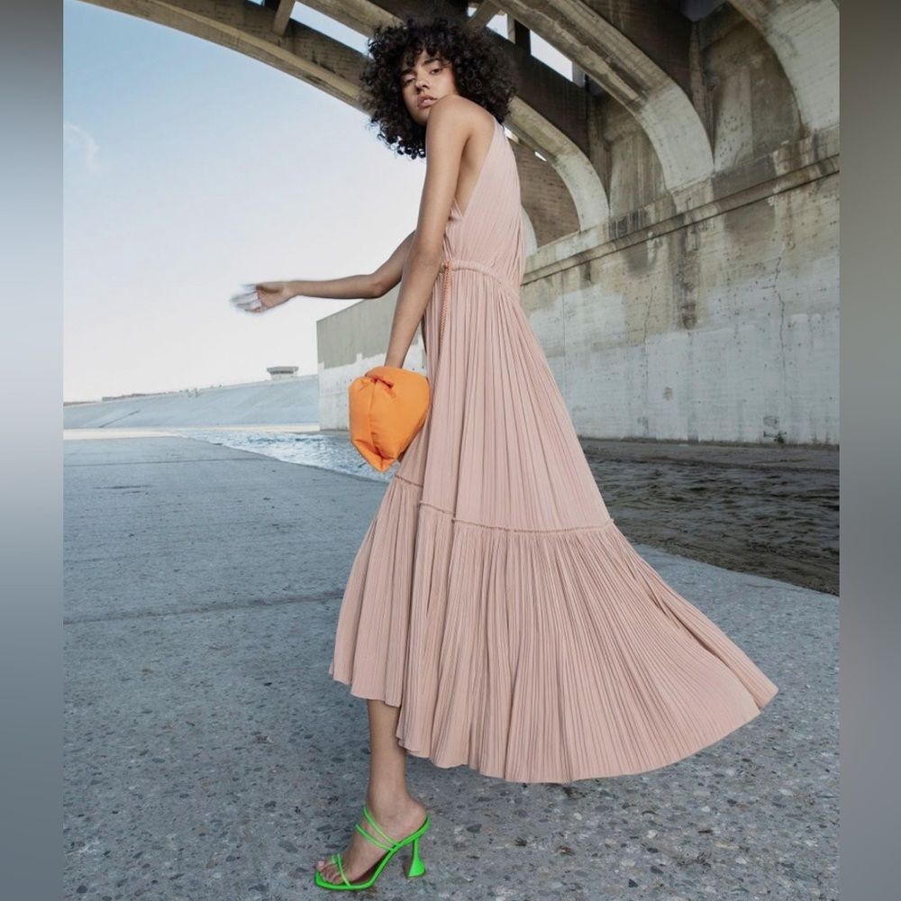 A.L.C. Ella Pleated Midi Dress, Revolve, NWT, Size 2 - Picture 14 of 14